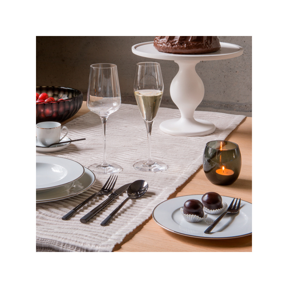 Set di posate 24 pezzi - Luxus nero