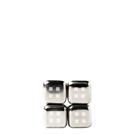 Cubetti refrigeranti in acciaio inox 4 pz | Lunasol