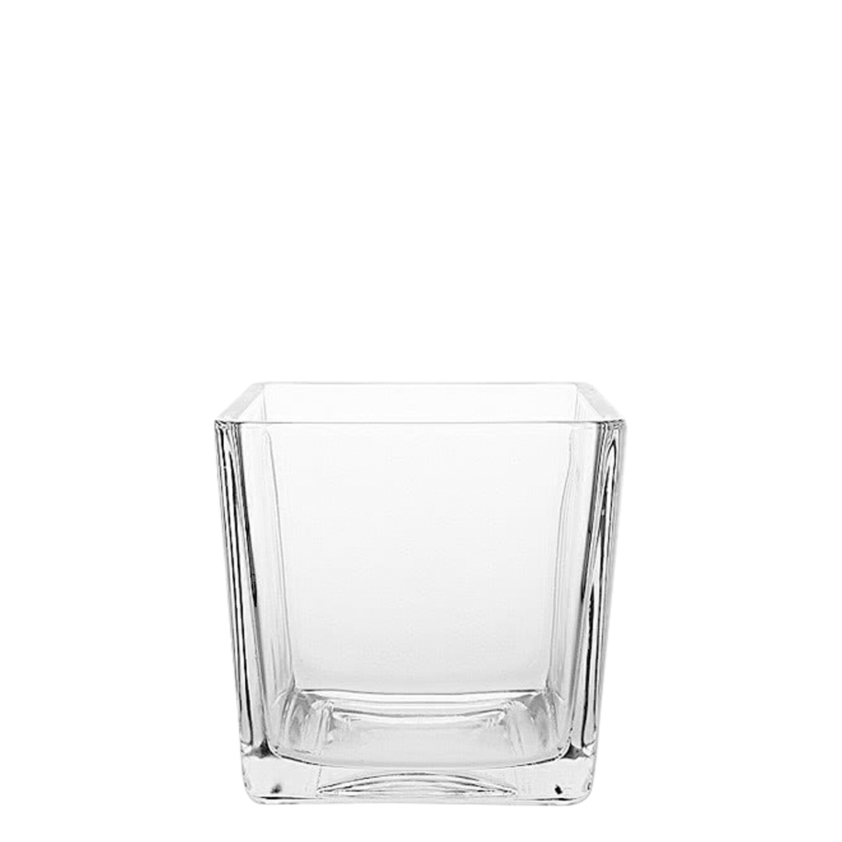 Vaso Quadro 12 x 12 x 12 cm — Basic Glass