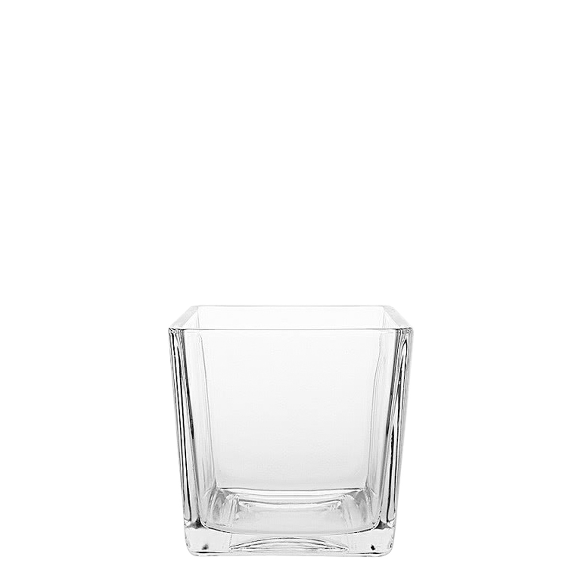 Vaso Quadro 10 x 10 x 10 cm — Basic Glass