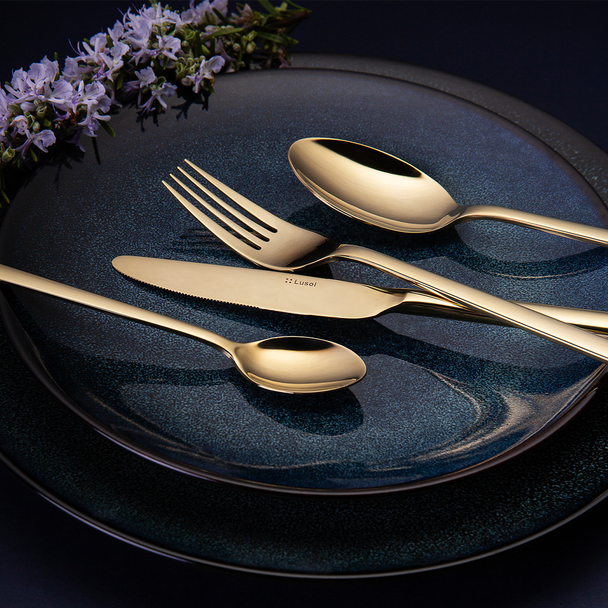 Set di posate 16 pezzi – Sofia PVD Champagne