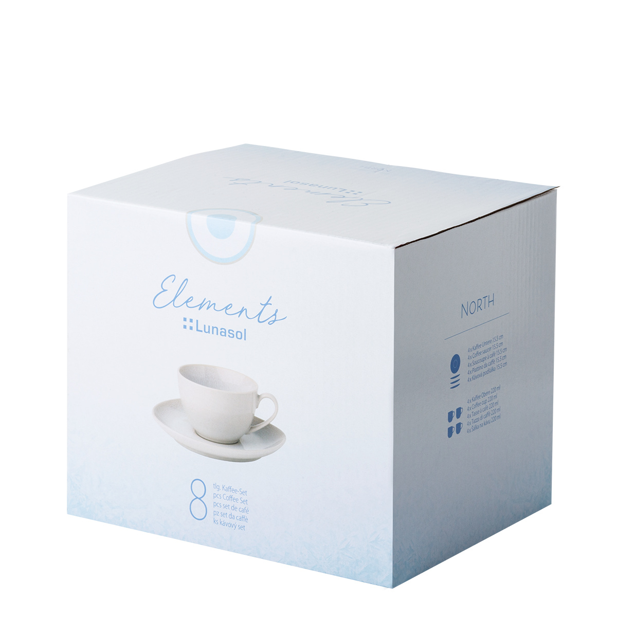 Set caffè 8 pezzi – Elements North Organic