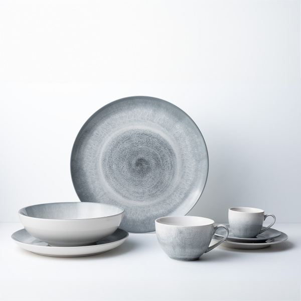 Set di piatti in ceramica 12 pezzi - Elements Vulcano