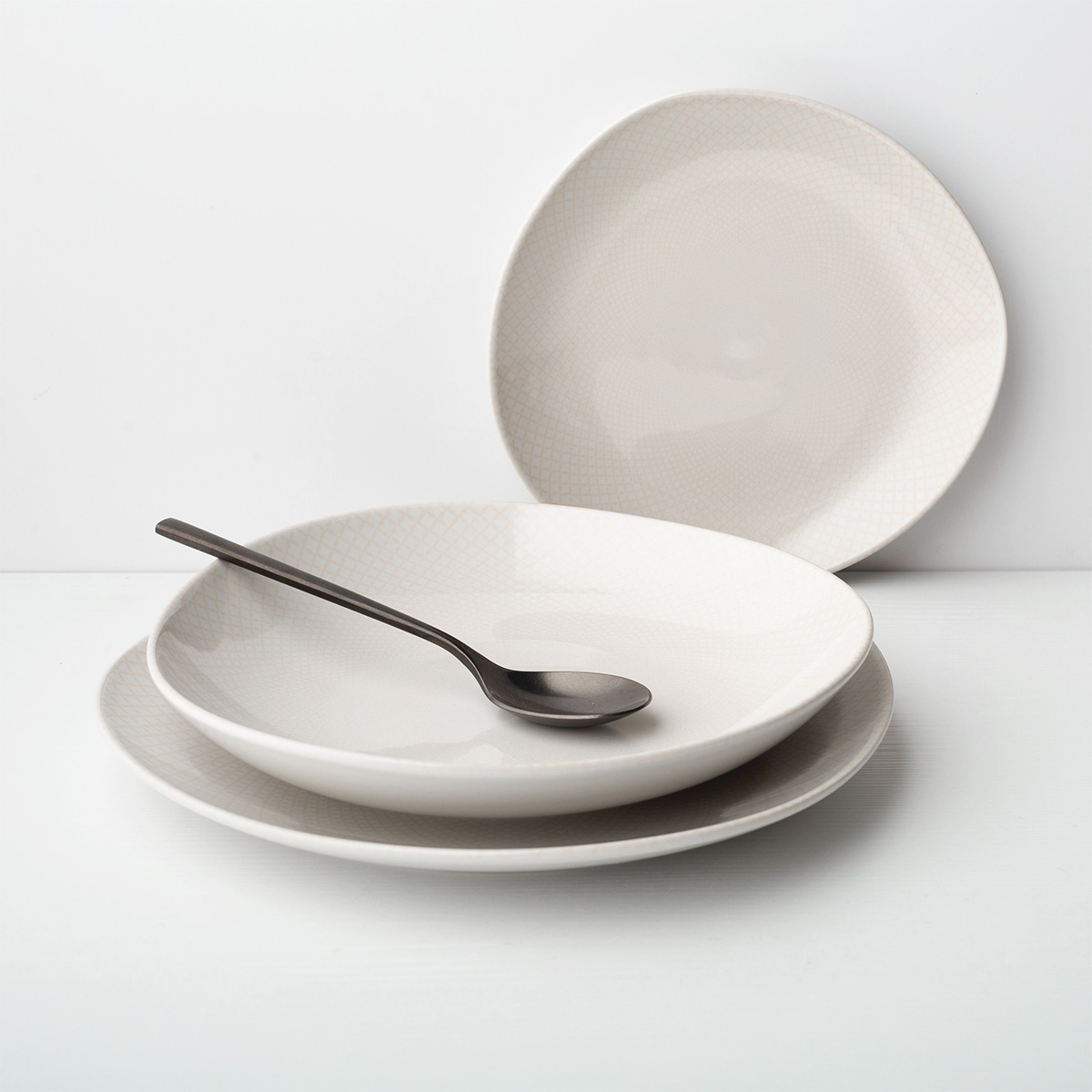 Set di piatti in ceramica 12 pezzi - Elements North Organic Structure