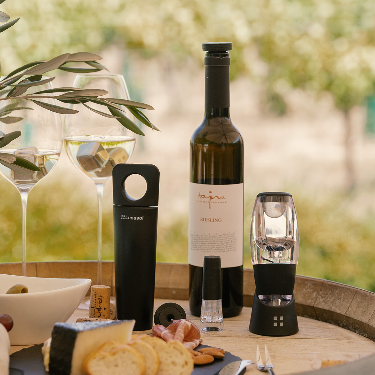 Aeratore per vino con base | Lusol