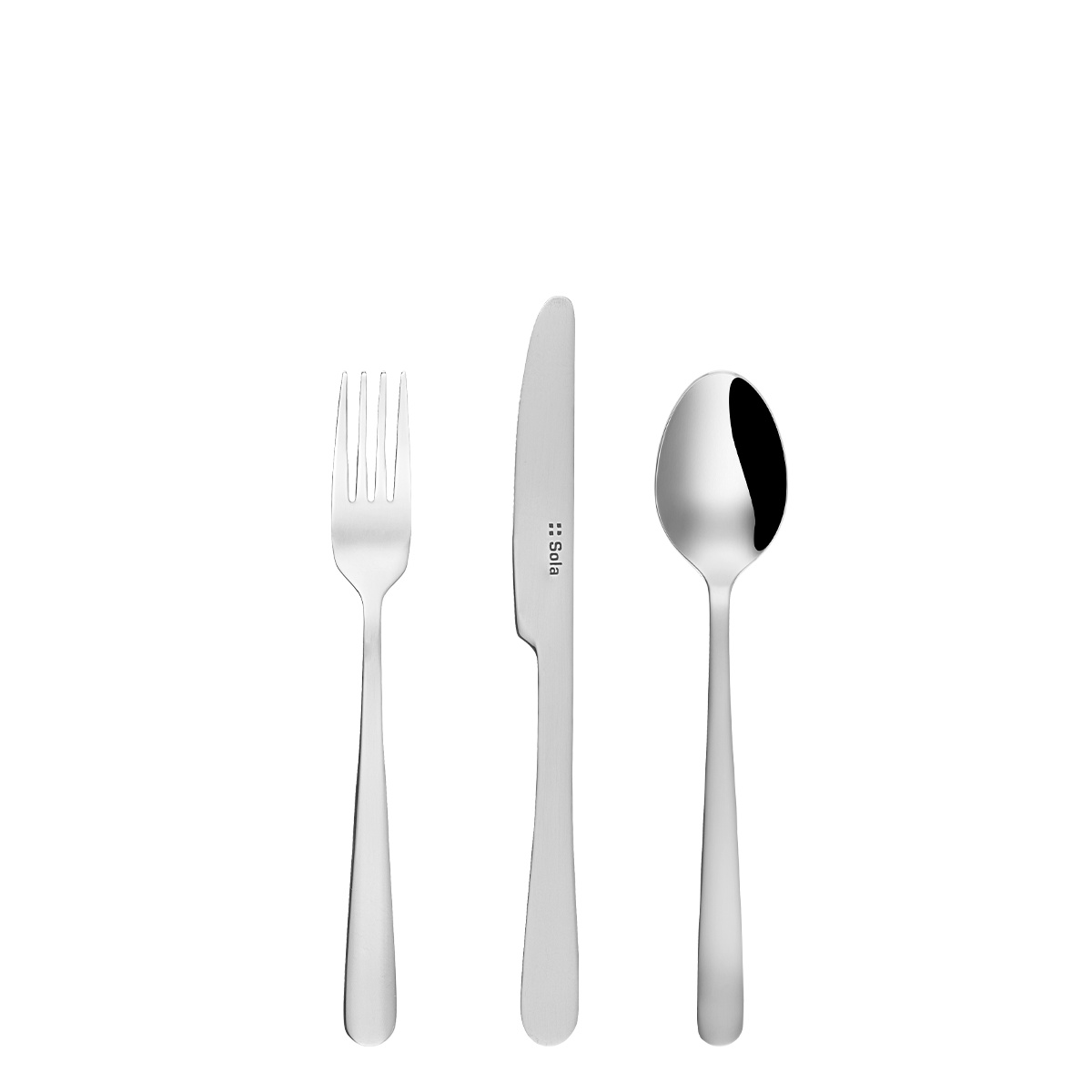 Set di posate per evento 3 pezzi – Basic Alpha