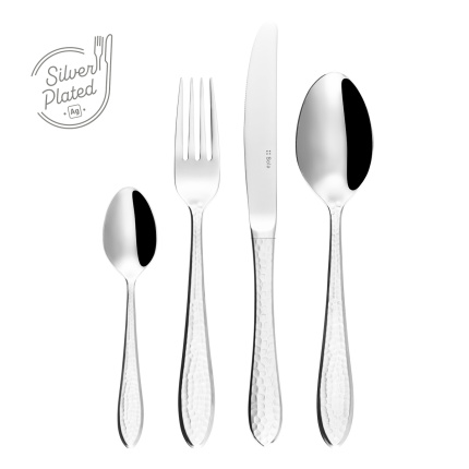 Set di posate argentate 24 pezzi | Queen Sola