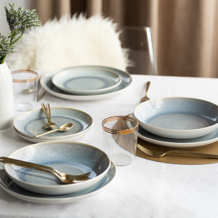 Set piatti 12 pz | Elements Glacial Ice