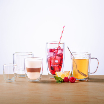 Bicchiere BASIC Glas Double Wall 70 ml - set da 4