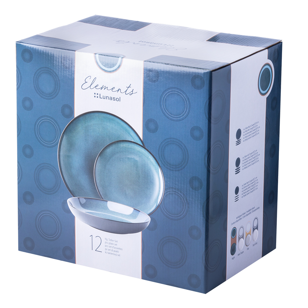 Set di stoviglie iniziale 36 pezzi | Elements Night