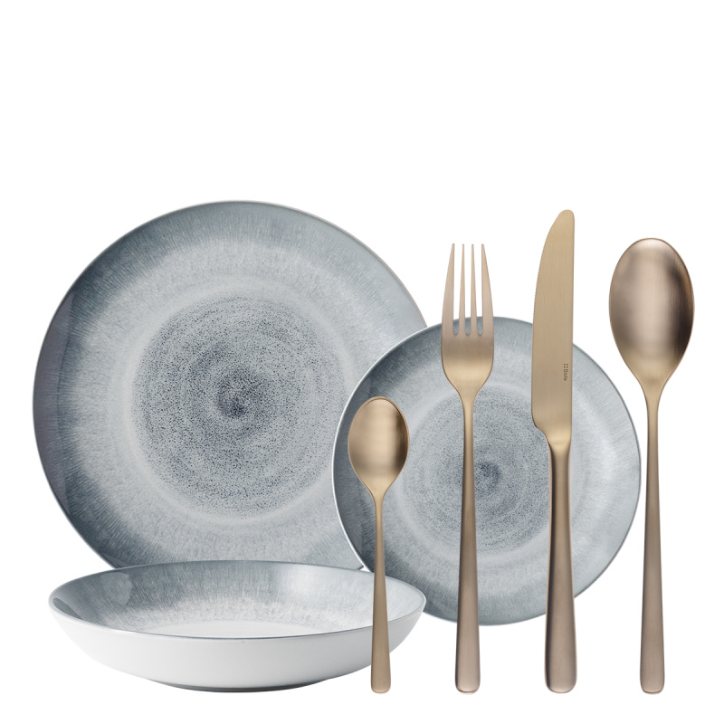 Set di stoviglie iniziale 28 pezzi | Elements Vulcano