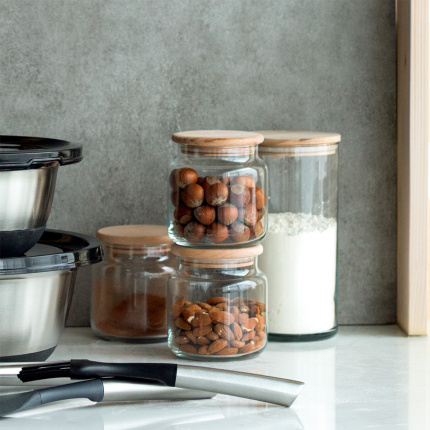 Contenitore in vetro con coperchio 0,6 l | Basic Kitchen Lunasol