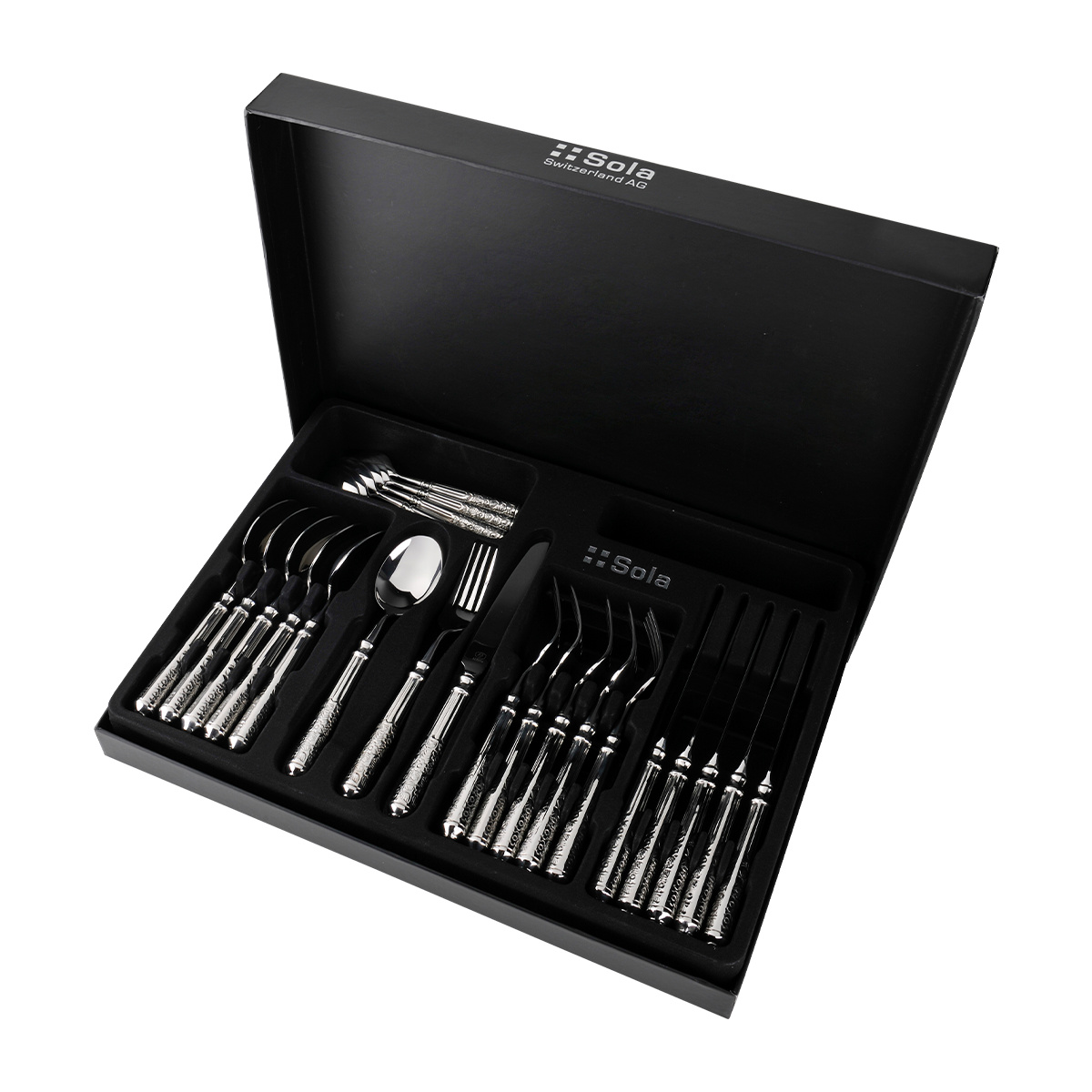 Set posate 24 pezzi Levante | Sola Platinum