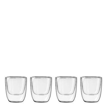 Bicchiere BASIC Glas Double Wall 250 ml - set da 4 pezzi