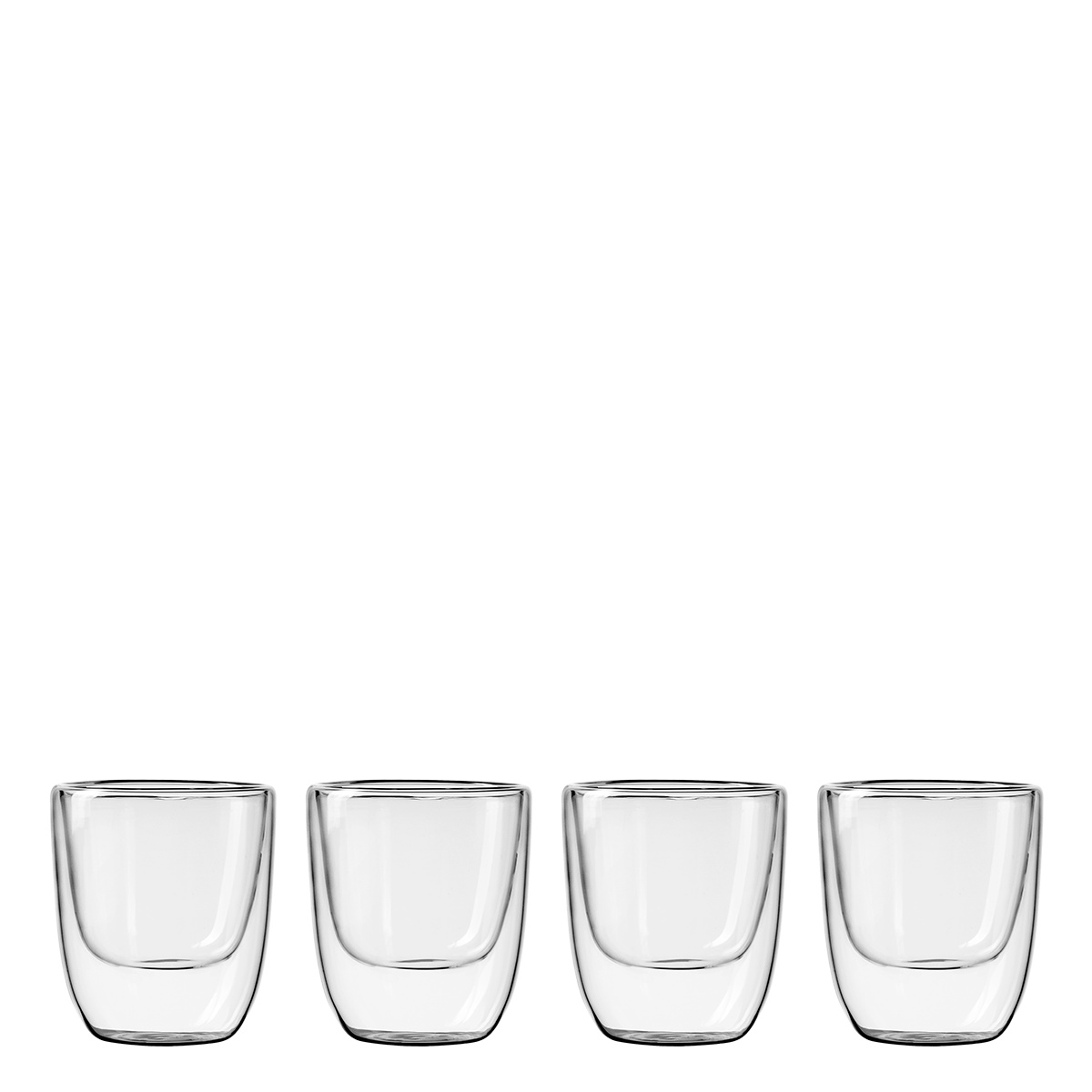 Bicchiere BASIC Glas Double Wall 250 ml - set da 4 pezzi