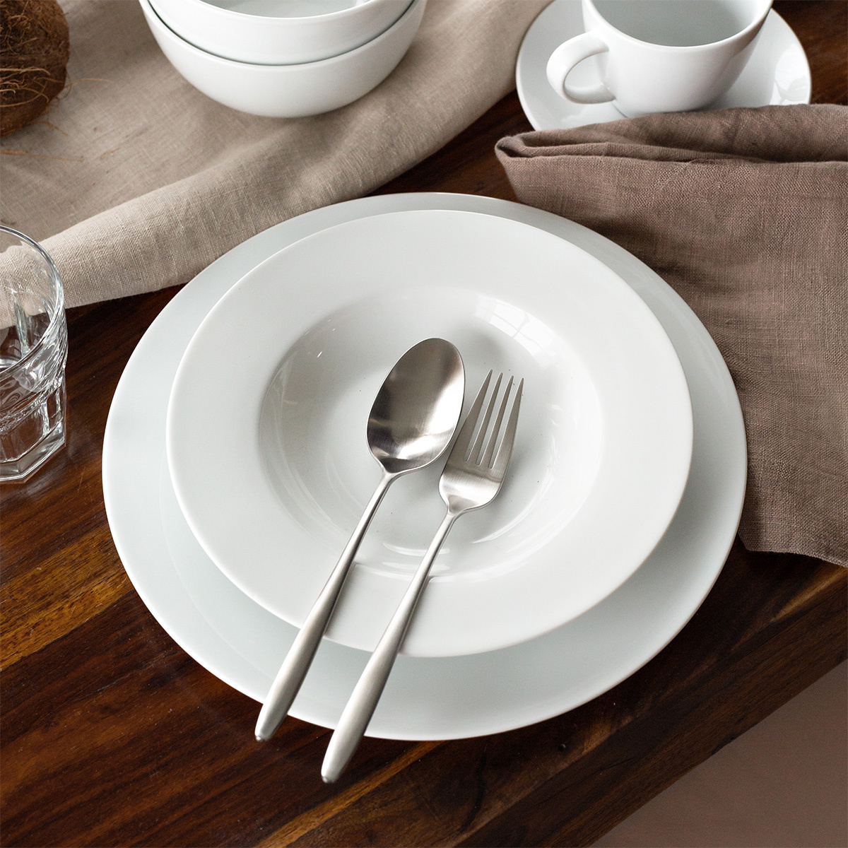 Piatto fondo set 4 pz - BASIC