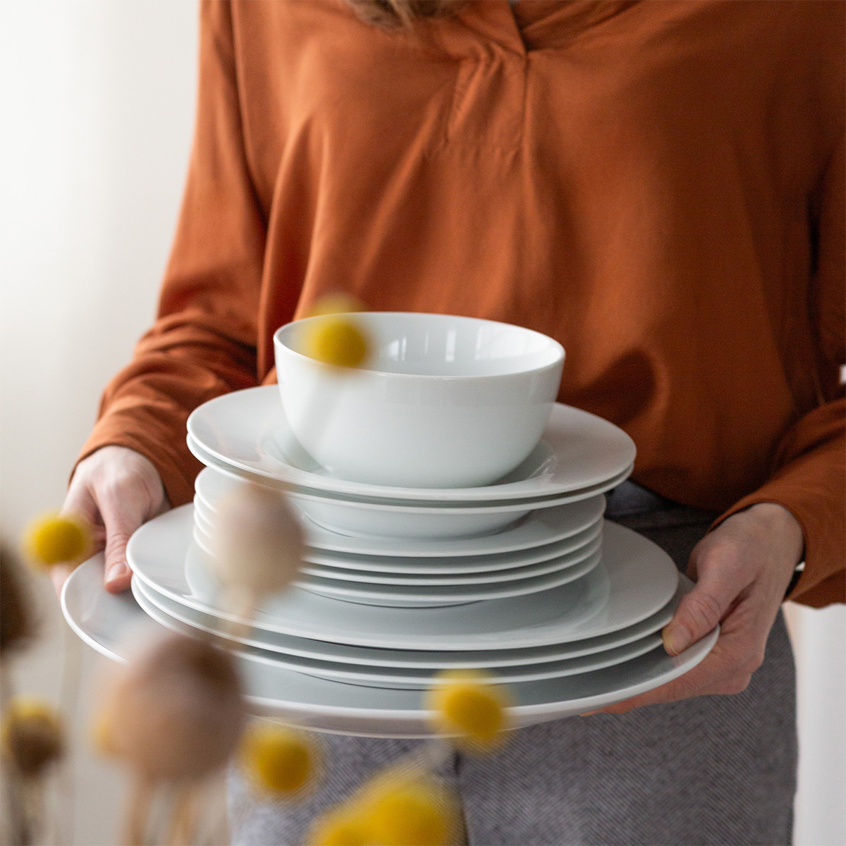 Piatto fondo set 4 pz - BASIC