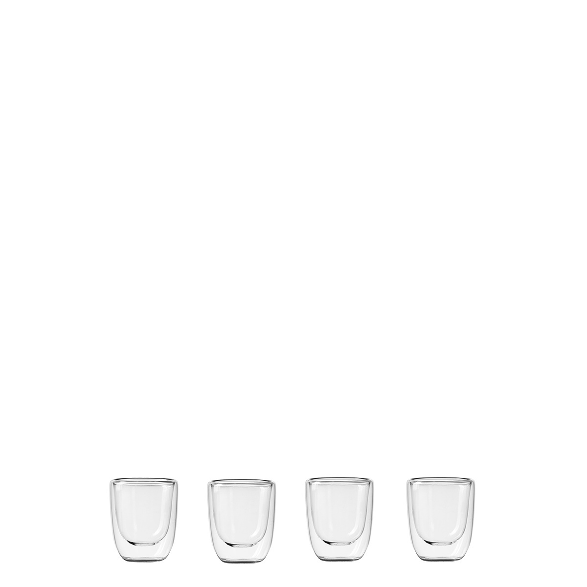 Bicchiere BASIC Glas Double Wall 70 ml - set da 4