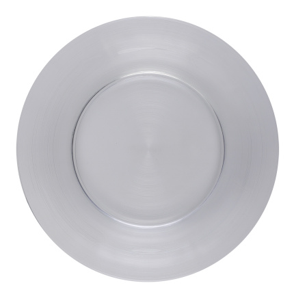 Piatto piano 27 cm set 4 pz - Basic Chic Glas