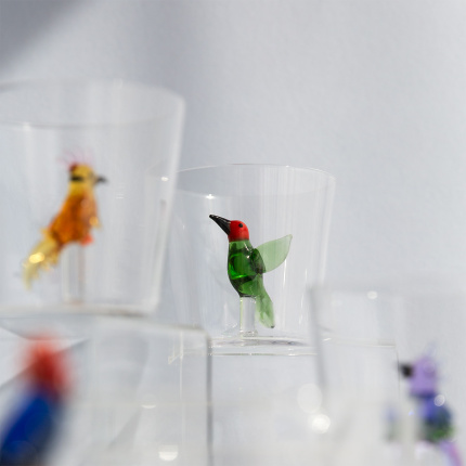 Bicchiere con colibrì | Ichendorf