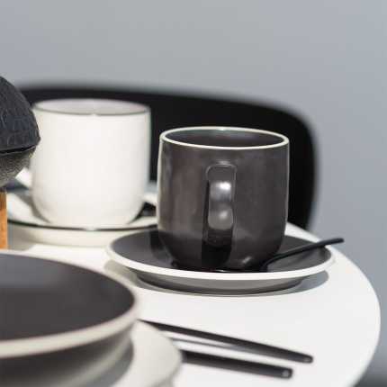 Set caffè 12 pezzi | Elements Yin & Yang black