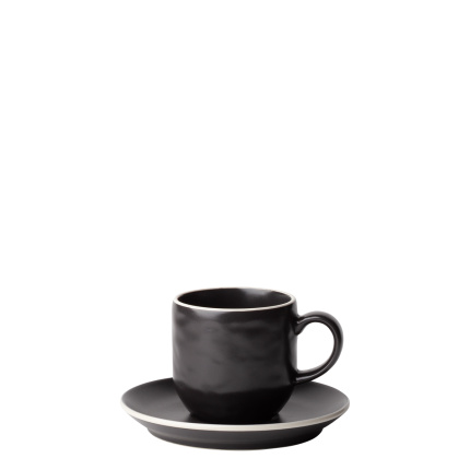 Set caffè 12 pezzi | Elements Yin & Yang black