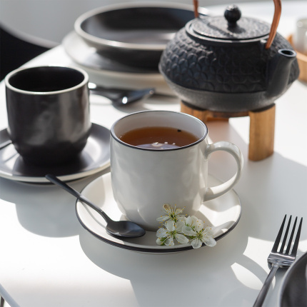 Set di 12 tazze | Elements Yin & Yang white