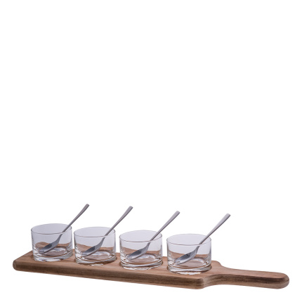 Set 9 pezzi per dessert / antipasto - Flow