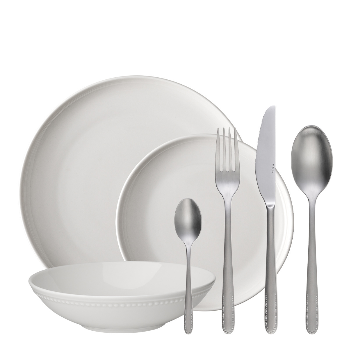 Set di stoviglie iniziale 36 pezzi | Elements Pearl