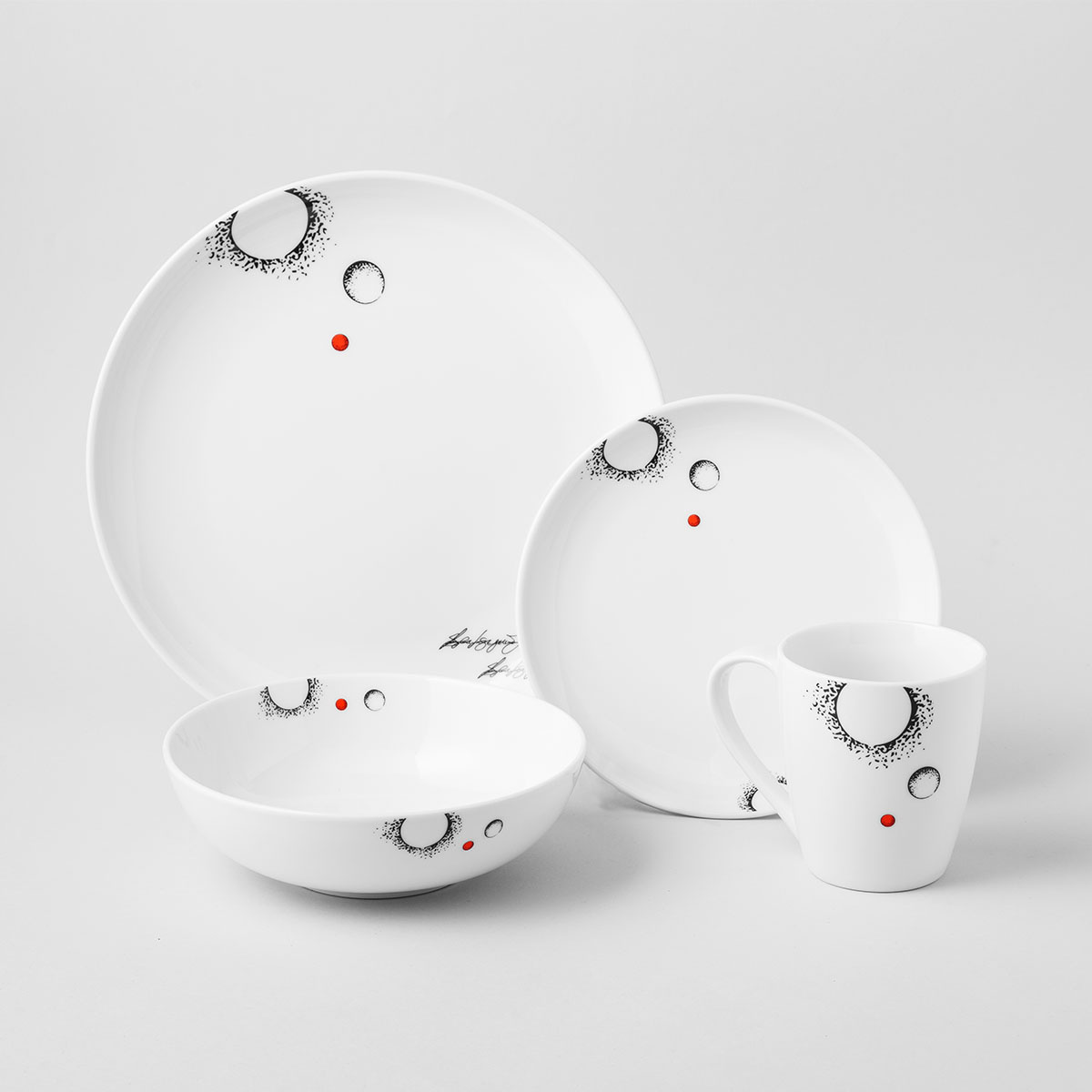 Tazza 330 ml Set 4 pezzi- S-Art Elements Fire