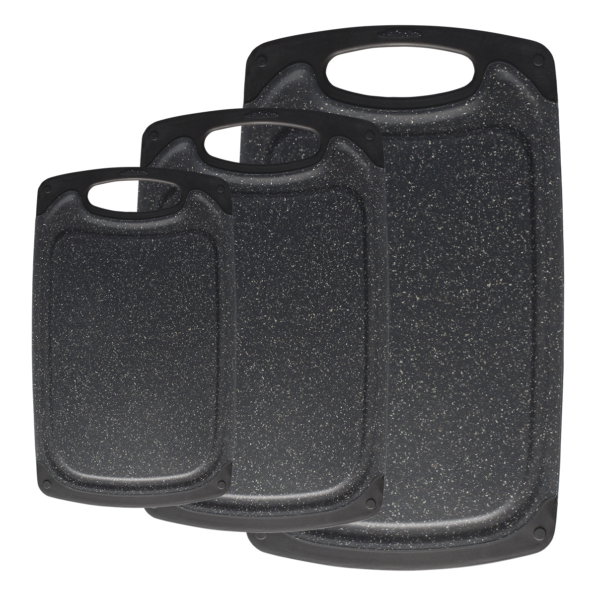 Set di taglieri neri antibatterici 3 pezzi — BASIC Kitchen