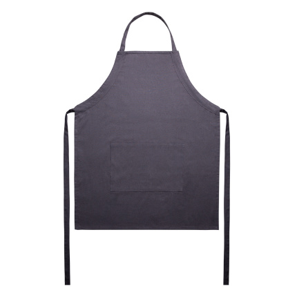 Grembiule in cotone grigio acciaio 70 x 85 cm – Basic Ambiente