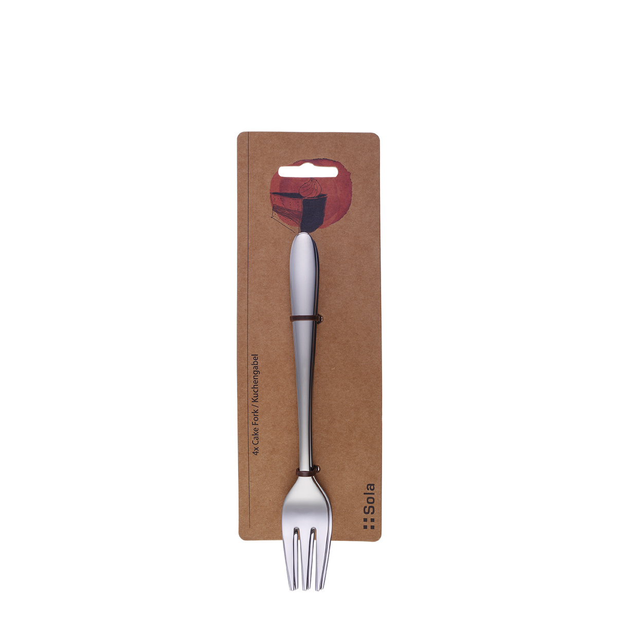 Set di forchette da torta 4 pezzi – Basic Alpha