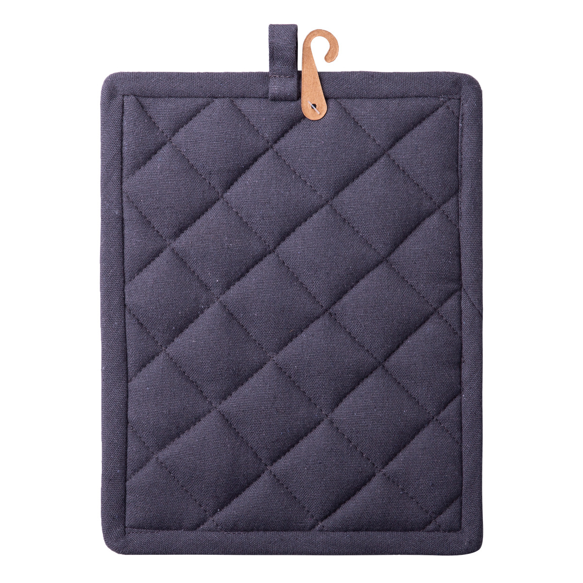 Presina in cotone grigio acciaio 19 x 24 cm – Basic Ambiente