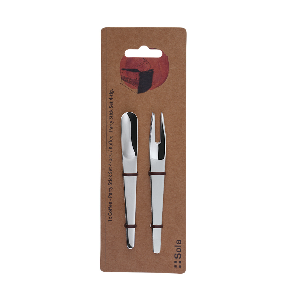Set di bastoncini da caffè 4 pezzi – Basic Alpha