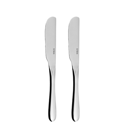 Coltello da burro con manico cavo set 2 pezzi - Alpha Organic