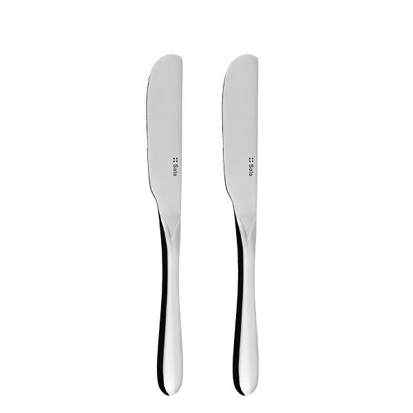 Coltello da burro con manico cavo set 2 pezzi - Alpha Organic