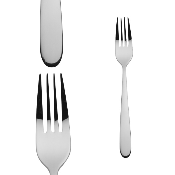Set di forchette da menù 4 pezzi – Basic Alpha poli