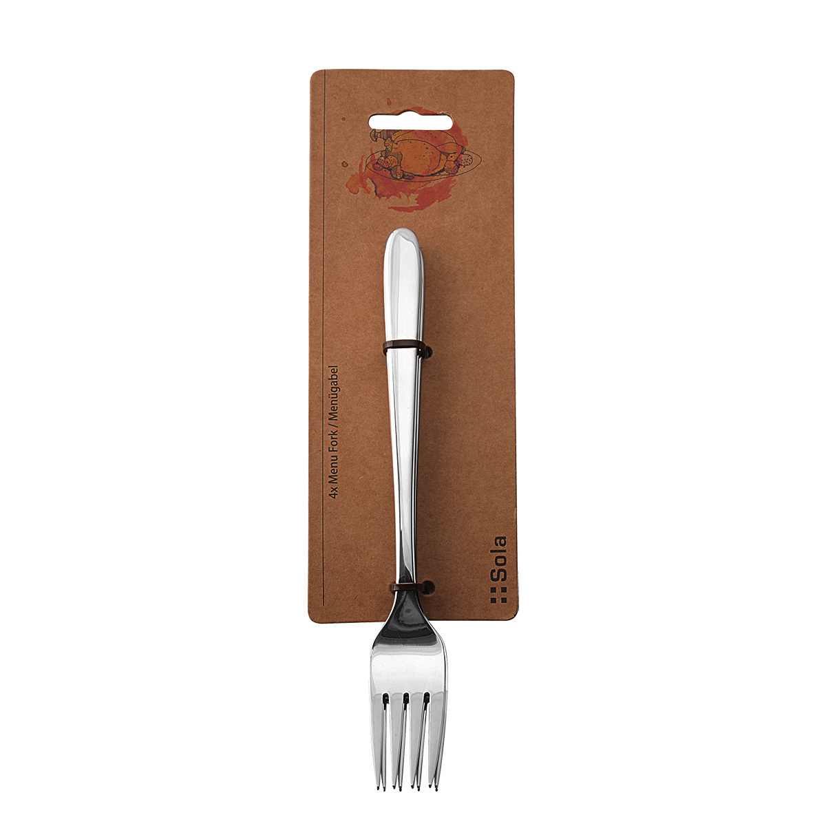 Set di forchette da menù 4 pezzi – Basic Alpha poli