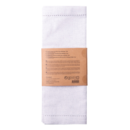 Tovaglietta grigia in cotone 32 x 48 cm 2 pz – Basic Ambiente