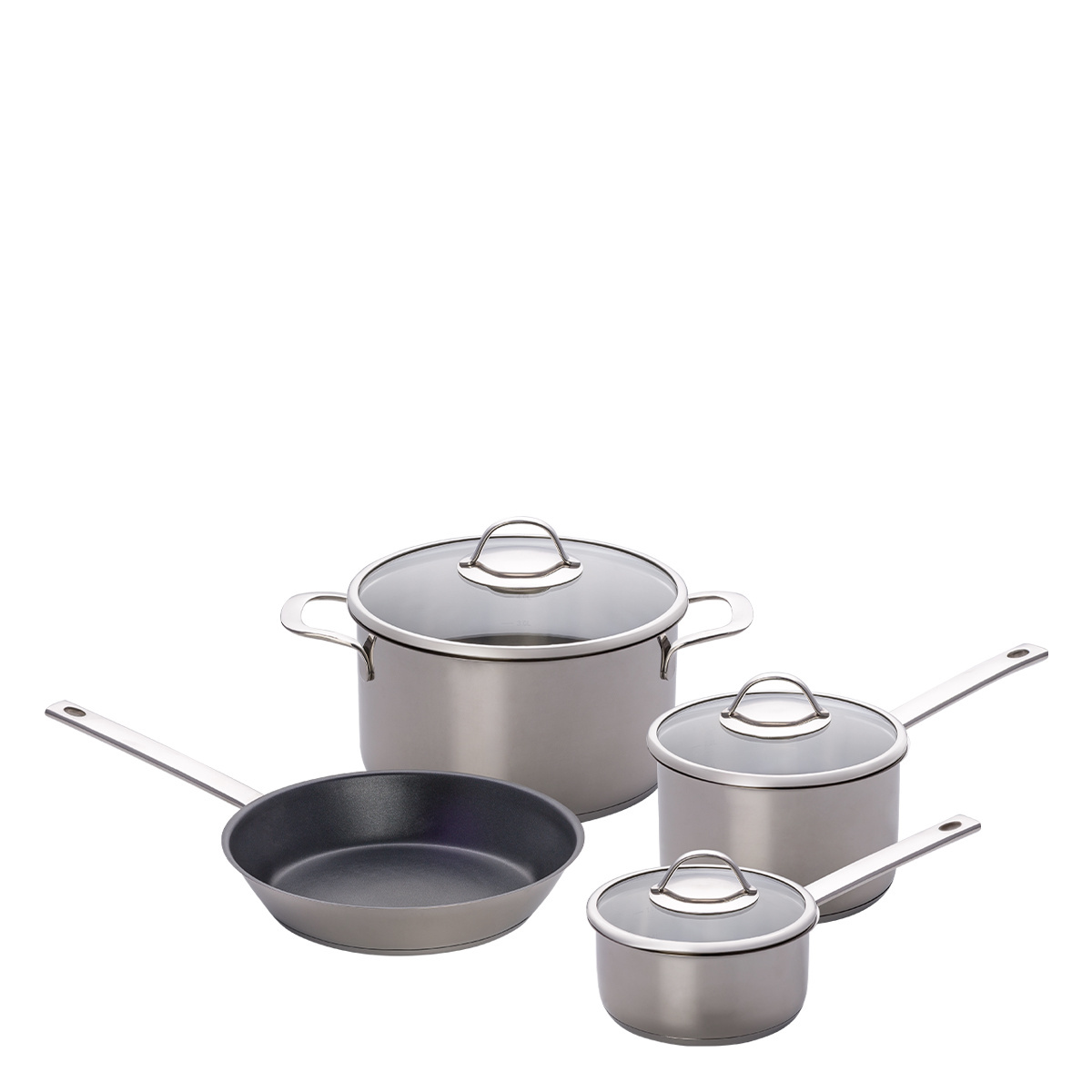Set di pentole iniziale Orion 7 pezzi Master Chef Lunasol