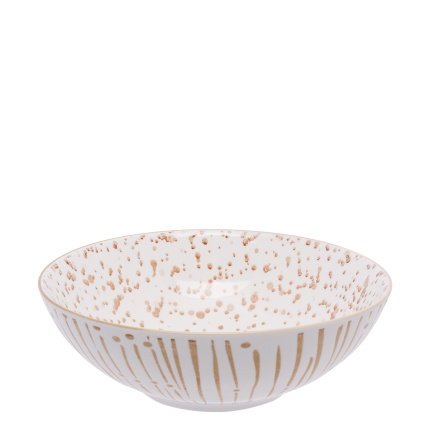 Ciotola per cereali bianca / champagne 17,8 cm - Basic