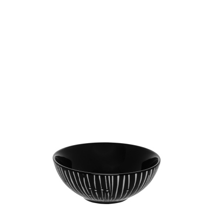 Ciotola per cereali nero / grigio chiaro 14 cm - Basic