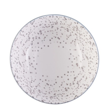 Ciotola per cereali bianca / grigio chiaro 17,8 cm - Basic