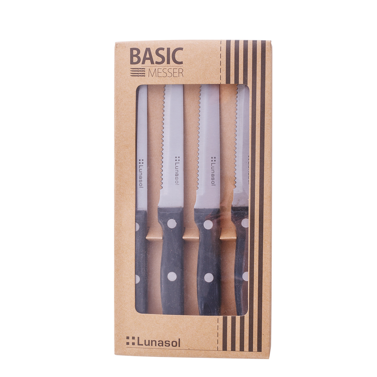 Set coltelli da steak 4 pezzi – Basic Bistro Lunasol
