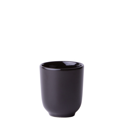 Tazzina senza manico nera 80 ml - Flow