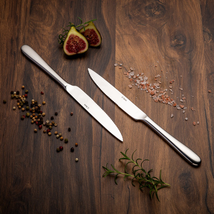 Coltelli da bistecca set 2 pezzi - Basic Alpha