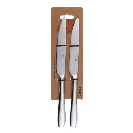 Coltelli da bistecca set 2 pezzi - Basic Alpha