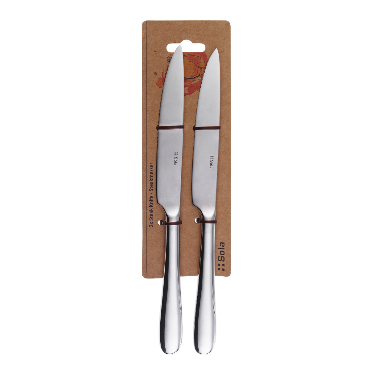 Coltelli da bistecca set 2 pezzi - Basic Alpha