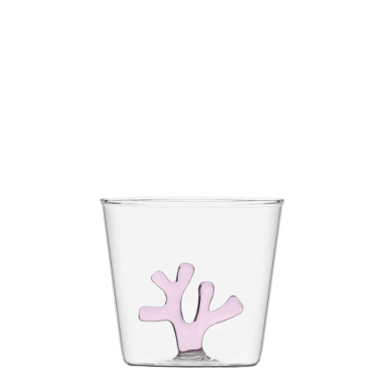 Bicchiere con corallo rosa 350 ml